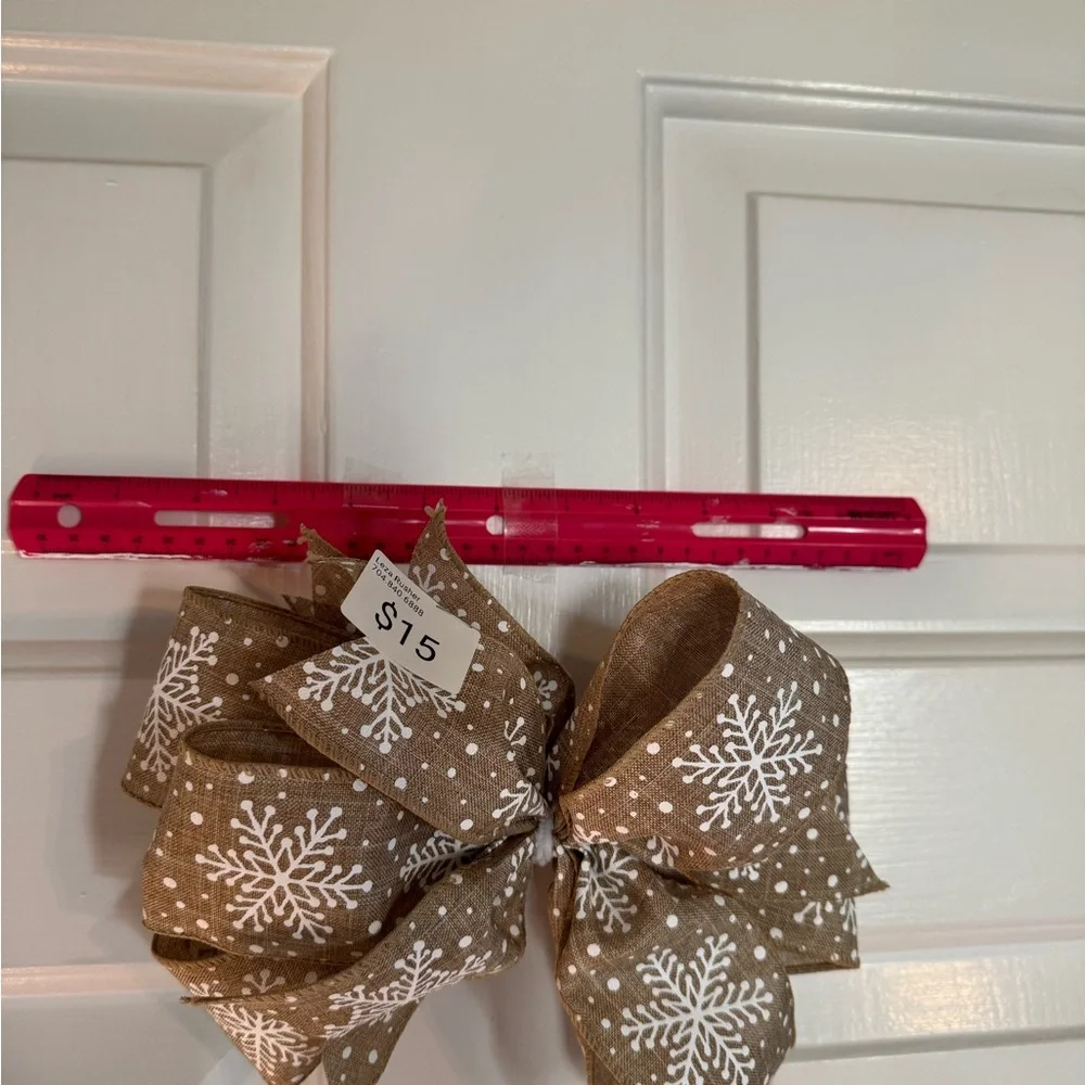 Festive Holiday Wreath with Red and White Accents